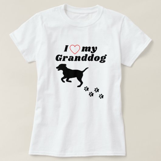 Ik hou van mijn groothond - Grand dog Shirt (Design voorkant)