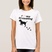 Ik hou van mijn groothond - Grand dog Shirt (Voorkant)