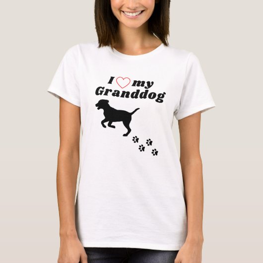 Ik hou van mijn groothond - Grand dog Shirt (Voorkant)