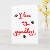 Ik hou van mijn groothond! kaart (Gele Bloem)