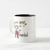 Ik hou van mijn grootkeuken-koffie-Mok Tweekleurige Koffiemok (Voorkant links)