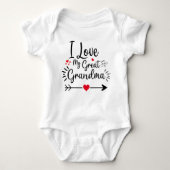 Ik hou van mijn grootmoeder met hart romper (Voorkant)