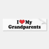Ik hou van mijn grootouders Bumpersticker (Voorkant)