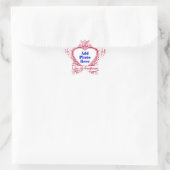 Ik hou van mijn grootouders! Foto Red Hearts Ster Sticker (Tas)