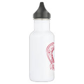 Ik hou van mijn grootouders! Foto Red Hearts Waterfles (Links)