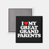 IK HOU VAN MIJN GROOTOUDERS MAGNEET (Voorkant / Achterkant)