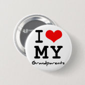 Ik hou van mijn grootouders ronde button 5,7 cm (Voorkant /achterkant)