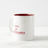 Ik hou van mijn grootouders tweekleurige koffiemok (Voorkant links)