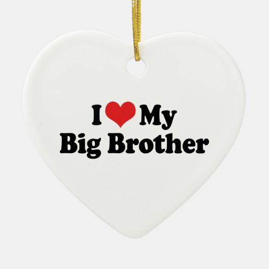 Ik hou van mijn grote broer ornament (Voorkant)