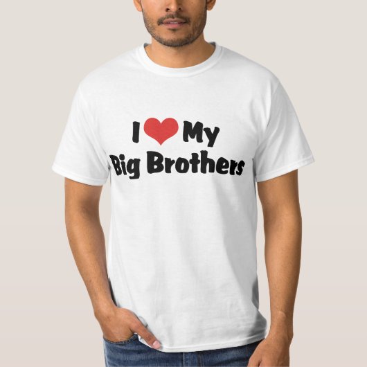 Ik hou van mijn grote broers t-shirt (Voorkant)