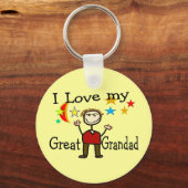 Ik hou van mijn grote grootvader sleutelhanger (Voorkant)