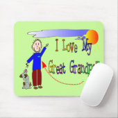 Ik hou van mijn grote opa muismat (Met muis)