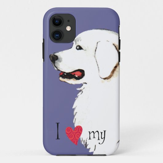 Ik hou van mijn Grote Pyreneeën Case-Mate iPhone Case (Achterkant)