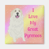 Ik hou van mijn Grote Pyreneeën Magneet (Voorkant)