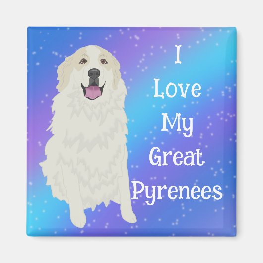 Ik hou van mijn Grote Pyreneeën Magneet (Voorkant)