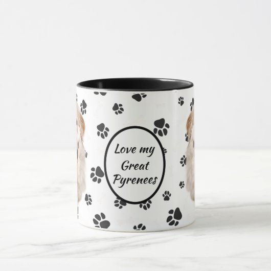 Ik hou van mijn grote pyreneeën. mok (Midden)