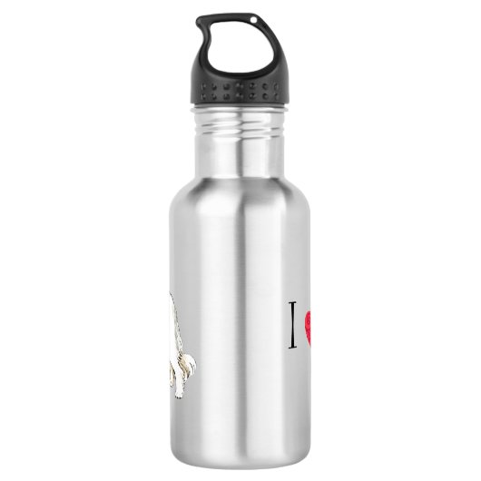 Ik hou van mijn Grote Pyreneeën Waterfles (Achterkant)