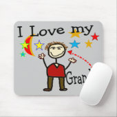 Ik hou van mijn grote vader muismat (Met muis)