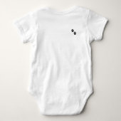Ik hou van mijn grote zus zwarte Lab puppy Romper (Achterkant)