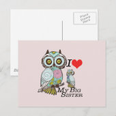 Ik hou van mijn grote zuster die meerdere producte briefkaart (Voorkant / Achterkant)