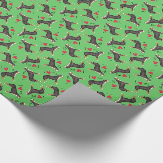 Ik hou van mijn grote Zwitserse berghond Cadeaupapier (Hoek)