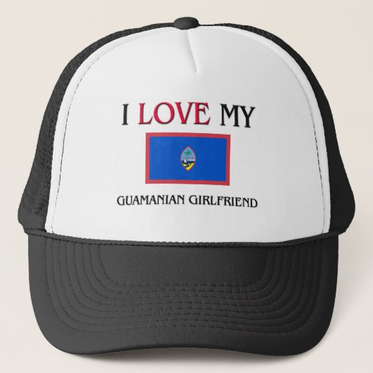 Ik hou van mijn Guamese Vriendin Trucker Pet (Voorkant)