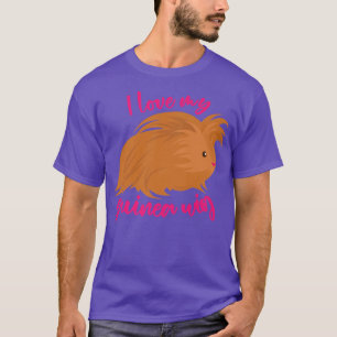 Ik hou van mijn Guinee, dat lang met de rode cavia T-shirt
