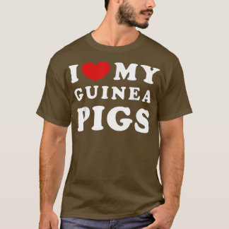 Ik hou van mijn Guinee varkens, ik hoor mijn Guine T-shirt