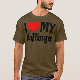 Ik hou van mijn Haflinger Paard T-shirt