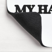 Ik hou van mijn haircut muismat (Hoek)