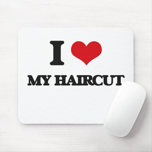 Ik hou van mijn haircut muismat (Met muis)