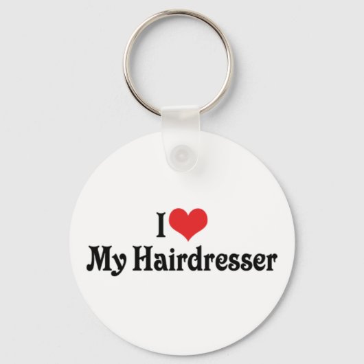 Ik hou van mijn hairdresser Sleutelhanger (Voorkant)