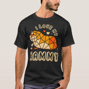 Ik hou van mijn hammy knaagdier wiel klein huisdie t-shirt