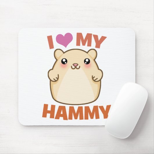 Ik hou van mijn Hammy Muismat (Met muis)