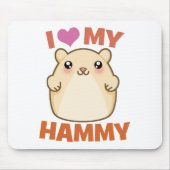 Ik hou van mijn Hammy Muismat (Voorkant)