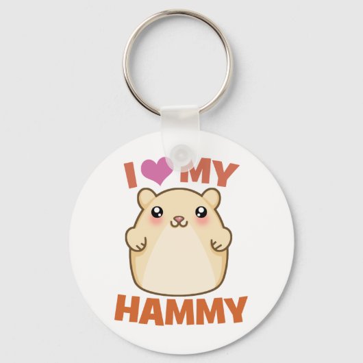 Ik hou van mijn Hammy Sleutelhanger (Voorkant)