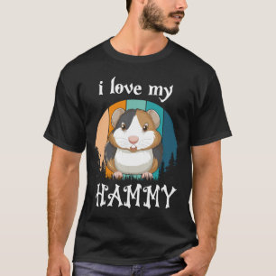 Ik hou van mijn Hammy T-shirt voor hamsterliefhebb