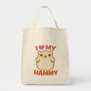 Ik hou van mijn Hammy Tote Bag