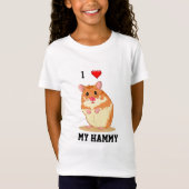 Ik hou van mijn Hamster Hamster T-shirt (Voorkant)