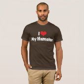 Ik hou van mijn hamster hart t-shirt (Voorkant volledig)