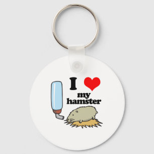 Ik hou (van) mijn hamster sleutelhanger