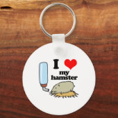 Ik hou (van) mijn hamster sleutelhanger (Voorkant)