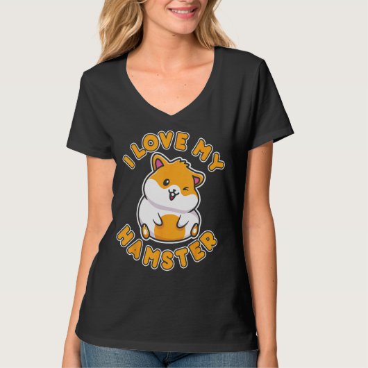 Ik hou van mijn hamster t-shirt (Voorkant)