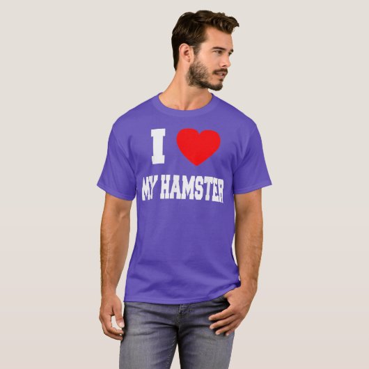Ik hou van mijn hamster t-shirt (Voorkant volledig)