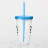 Ik hou van mijn handen omdraaien en slikken acryl drinkbeker (Rechts)