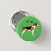 Ik hou van mijn Harrier Ronde Button 3,2 Cm (Voorkant /achterkant)