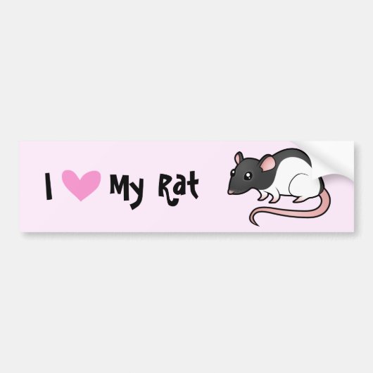 Ik hou van mijn hart bumpersticker (Voorkant)