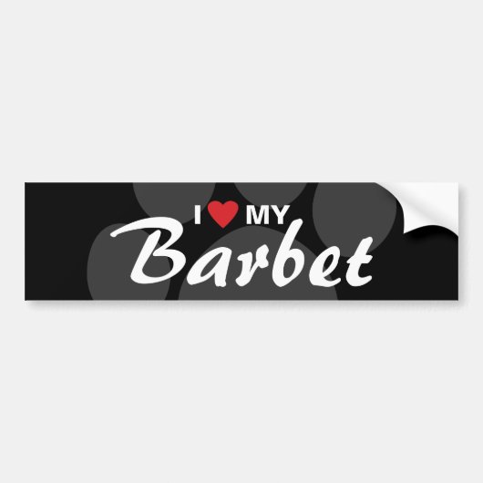 Ik hou van mijn hart bumpersticker (Voorkant)