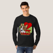 Ik hou van mijn hart Corgi T-shirt (Voorkant volledig)