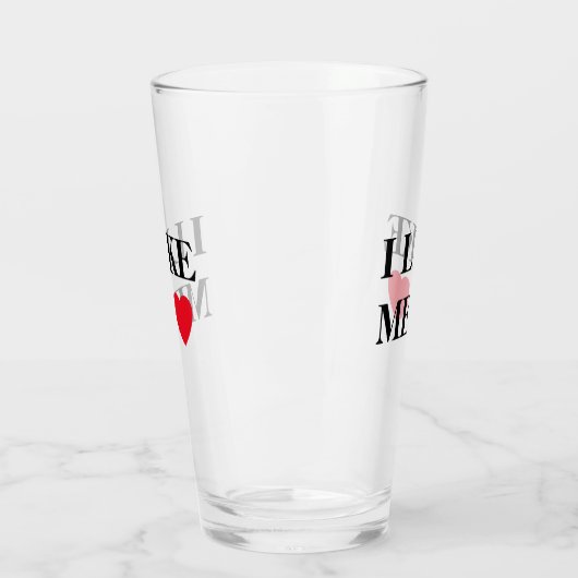 Ik hou van mijn hart glas (Links)